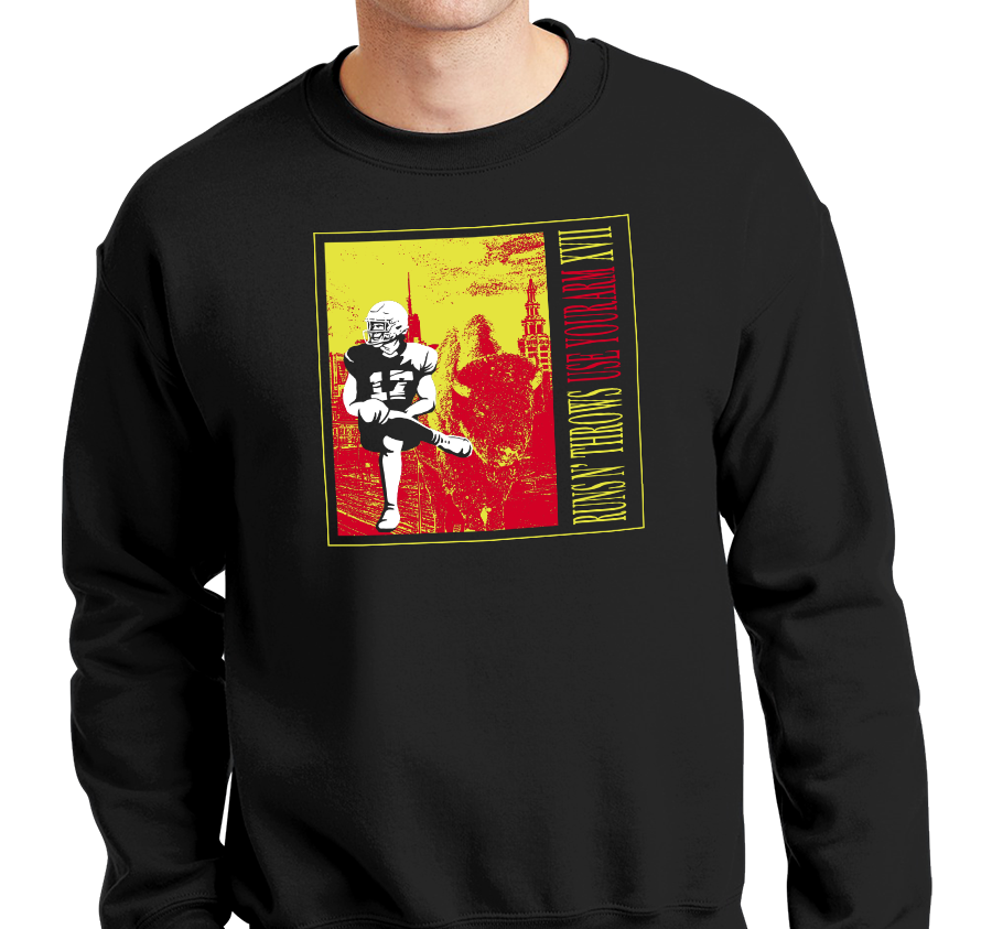 Crewneck Sweatshirt, Black (50% cotton, 50% polyester)