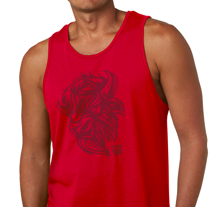 Unisex Tank Top, Red (100% cotton)