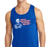Special Edition: "Where Else Would You Rather Be Than Right Here, Right Now?"™ Tank Top, Unisex, Royal Blue (100% cotton)