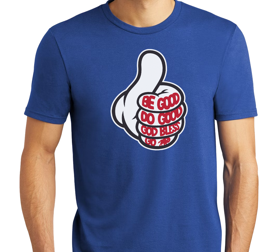 Tri-Blend T-Shirt, Deep Royal (50% polyester, 25% cotton, 25% rayon)