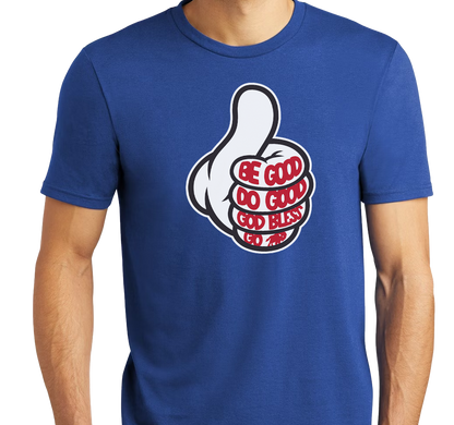 Tri-Blend T-Shirt, Deep Royal (50% polyester, 25% cotton, 25% rayon)