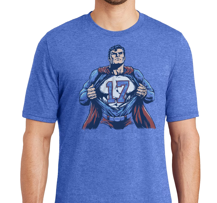 Tri-Blend T-Shirt, Royal Frost (50% polyester, 25% cotton, 25% rayon)