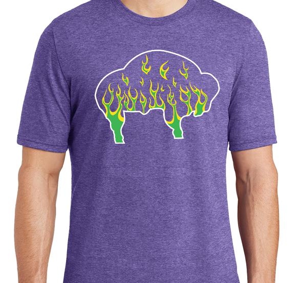 Tri-Blend T-Shirt, Purple (50% polyester, 25% cotton, 25% rayon)