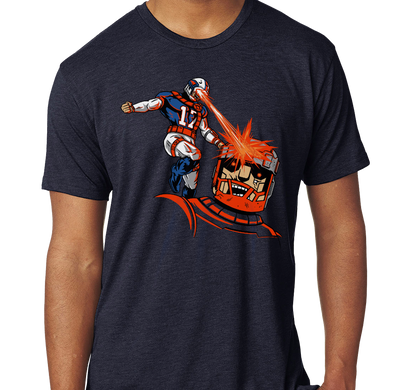 Tri-Blend T-Shirt, Navy (50% polyester, 25% cotton, 25% rayon)