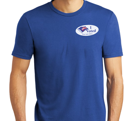 Tri-Blend T-Shirt, Deep Royal (50% polyester, 25% cotton, 25% rayon)