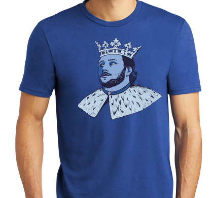 Tri-Blend T-Shirt, Deep Royal (50% polyester, 25% cotton, 25% rayon)