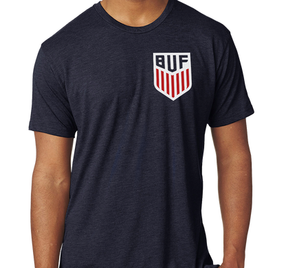 Tri-Blend T-Shirt, Navy (50% polyester, 25% cotton, 25% rayon)