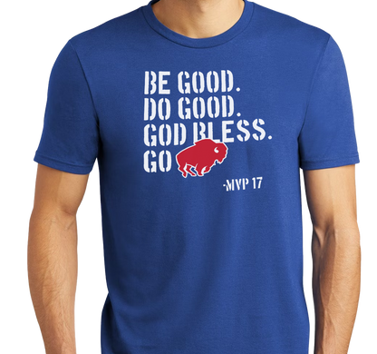 Tri-Blend T-Shirt, Deep Royal (50% polyester, 25% cotton, 25% rayon)