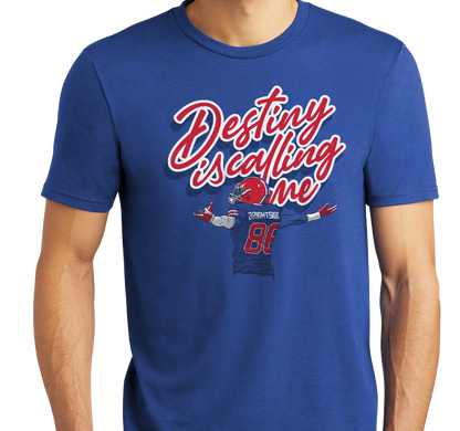 Tri-Blend T-Shirt, Deep Royal (50% polyester, 25% cotton, 25% rayon)