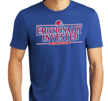 Tri-Blend T-Shirt, Deep Royal (50% polyester, 25% cotton, 25% rayon)