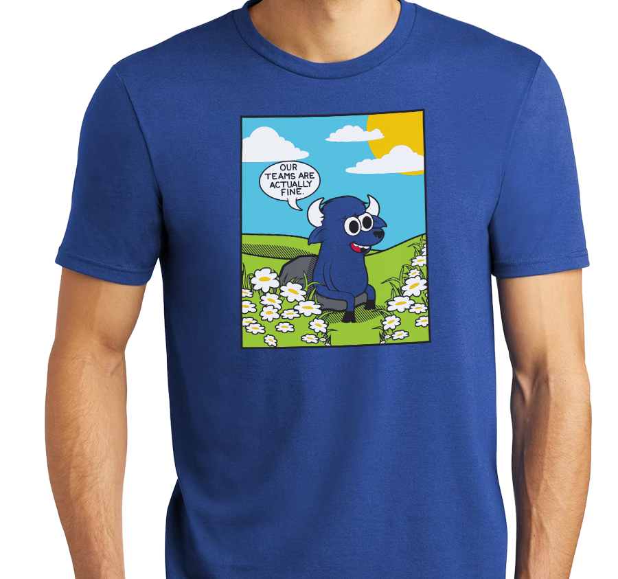 Tri-Blend T-Shirt, Deep Royal (50% polyester, 25% cotton, 25% rayon)