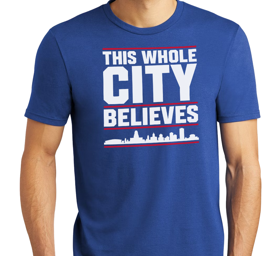 Tri-Blend T-Shirt, Deep Royal (50% polyester, 25% cotton, 25% rayon)