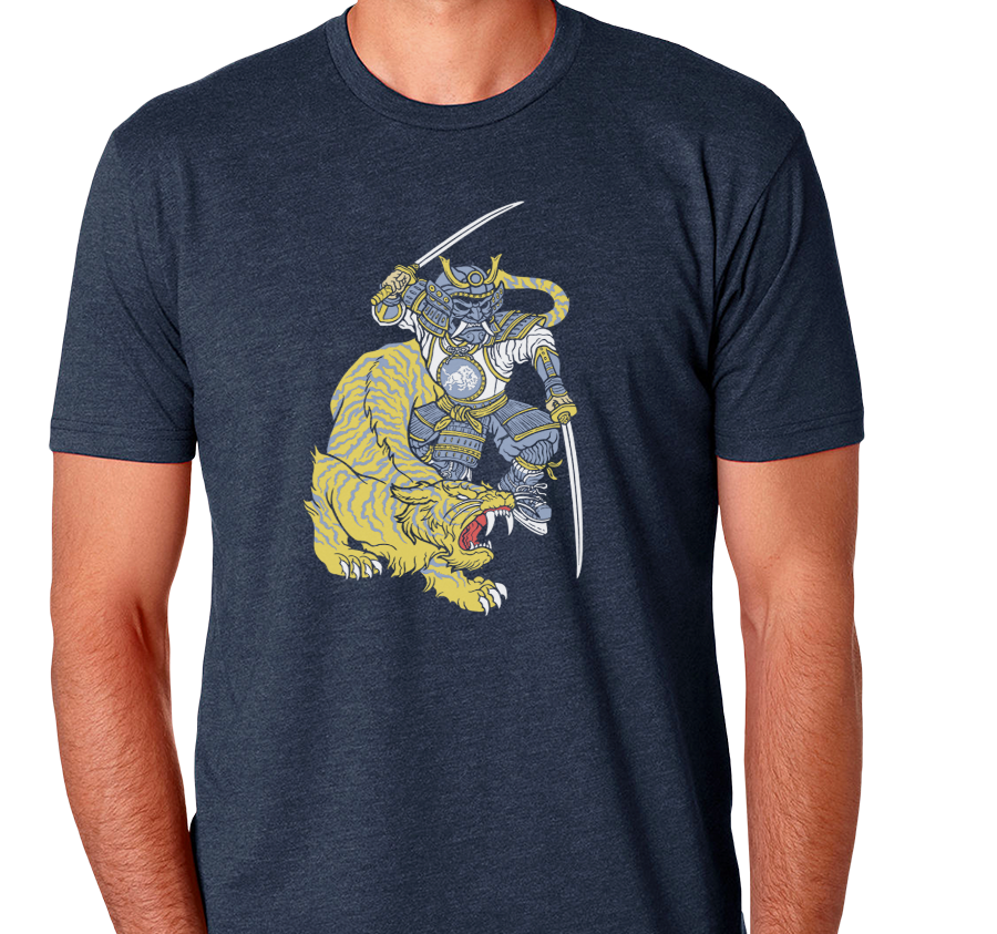 Unisex T-Shirt, Heather Navy (60% cotton, 40% polyester)