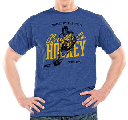 Unisex T-Shirt, Heather Royal (60% cotton, 40% polyester)