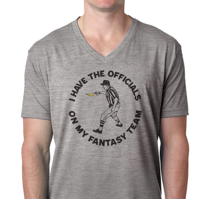 Unisex V-Neck, Dark Heather Gray (60% cotton, 40% polyester)