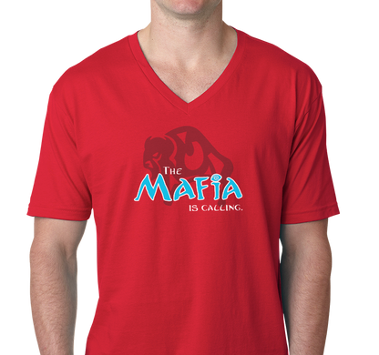 Unisex V-Neck, Red (100% cotton)