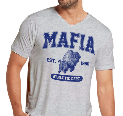 Unisex V-Neck, Heather Gray (90% cotton, 10% polyester)