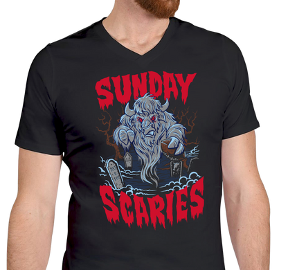 Unisex V-Neck, Black (100% cotton)