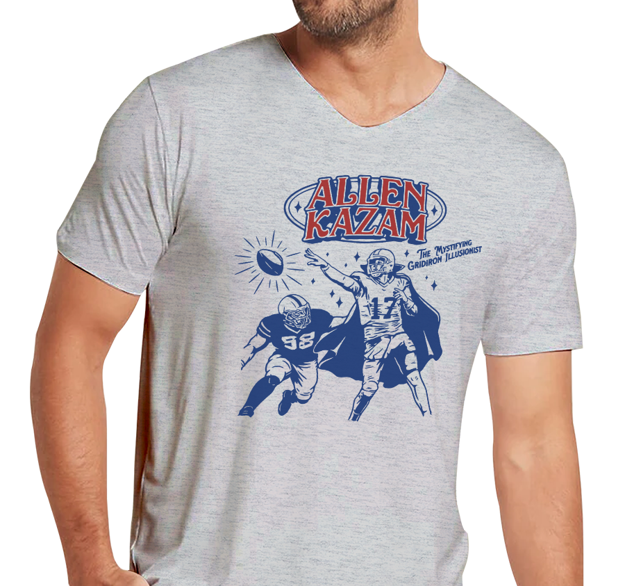 Unisex V-Neck, Heather Gray (90% cotton, 10% polyester)