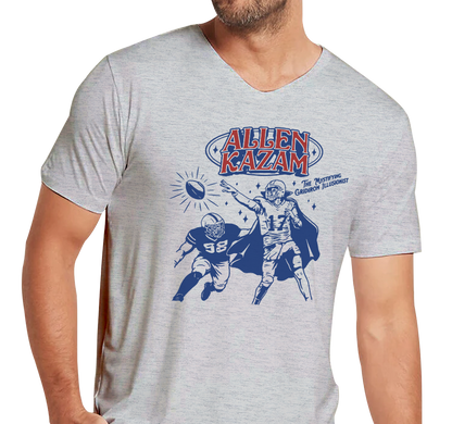 Unisex V-Neck, Heather Gray (90% cotton, 10% polyester)