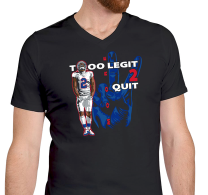 Unisex V-Neck, Black (100% cotton)