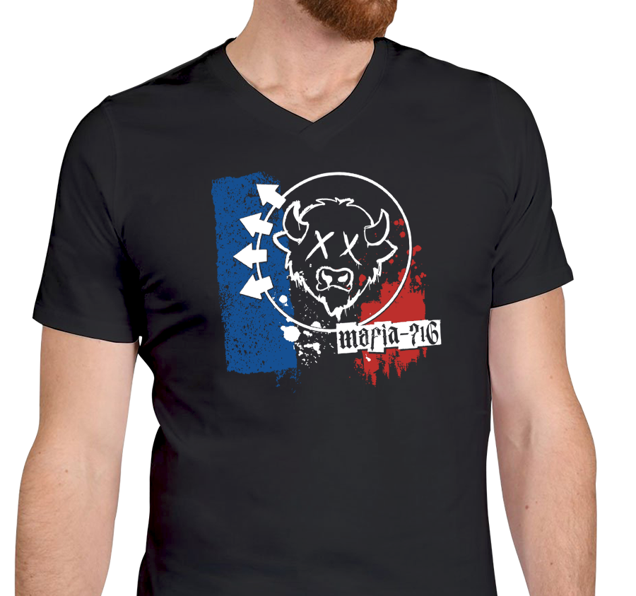 Unisex V-Neck, Black (100% cotton)