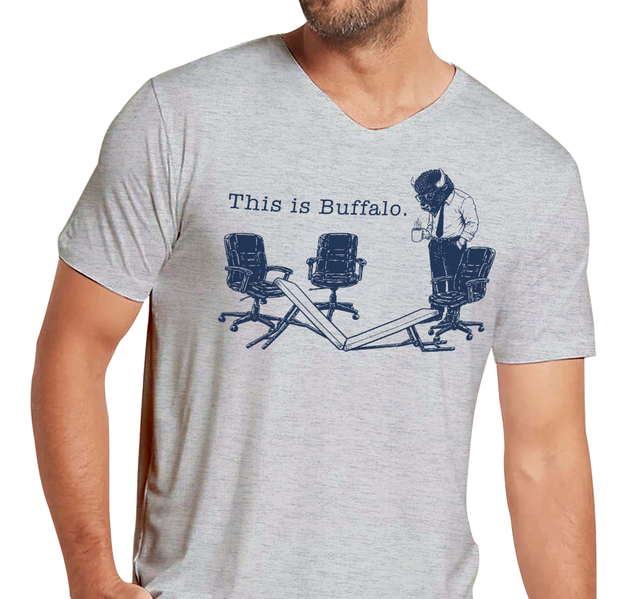Unisex V-Neck, Heather Gray (90% cotton, 10% polyester)