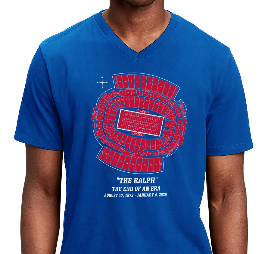 Unisex V-Neck, Royal (100% cotton)