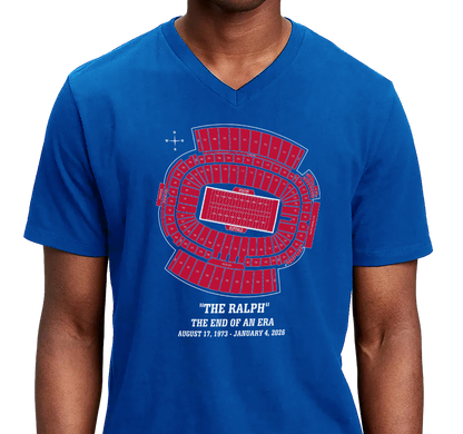 Unisex V-Neck, Royal (100% cotton)