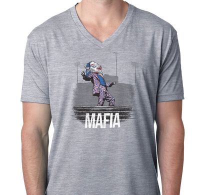 Unisex V-Neck, Heather Gray (90% cotton, 10% polyester)