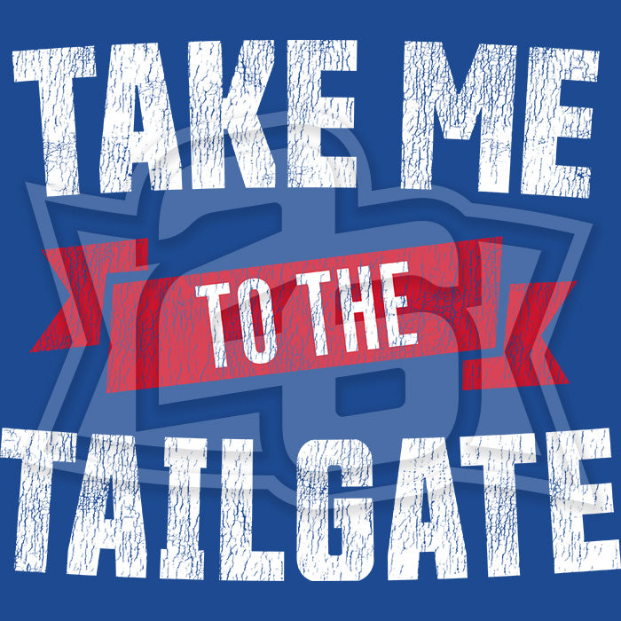 Volume 17, Shirt 15: "Take Me to the Tailgate" (Royal)