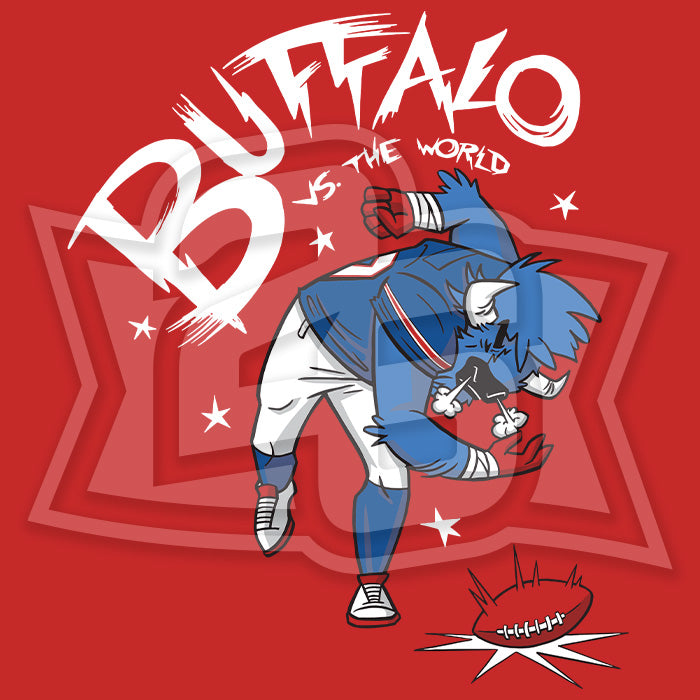 Volume 15, Shirt 22: "Buffalo vs. The World" (Red)