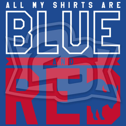 "All My Shirts are Blue and Red" Youth T-Shirt