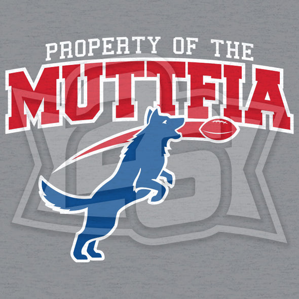 "Property of the Muttfia" Ladies T-Shirt: On Demand Print