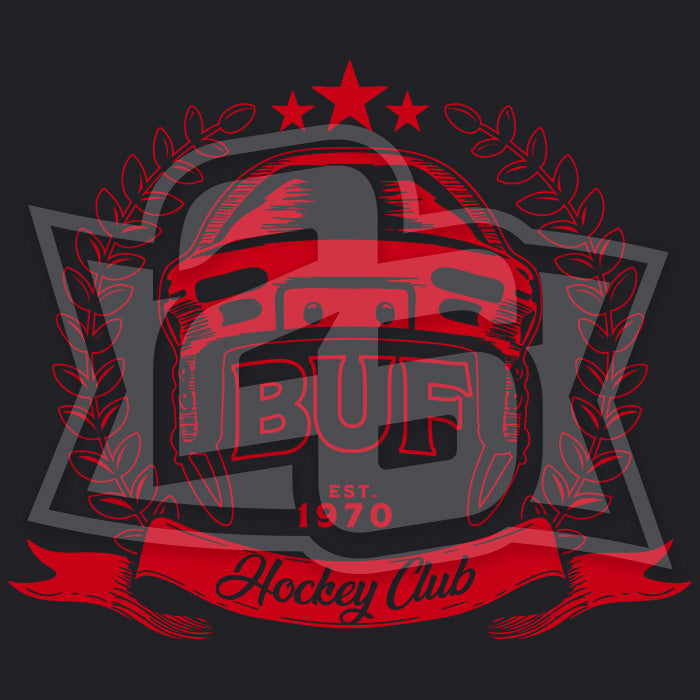 "Buffalo Classic Hockey" (Black) Unisex T-Shirt