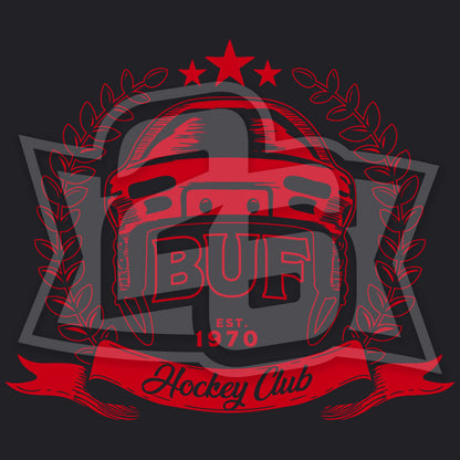 "Buffalo Classic Hockey" (Black) Unisex T-Shirt