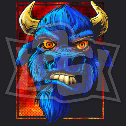 "Comic Buffalo" Crewneck Sweatshirt