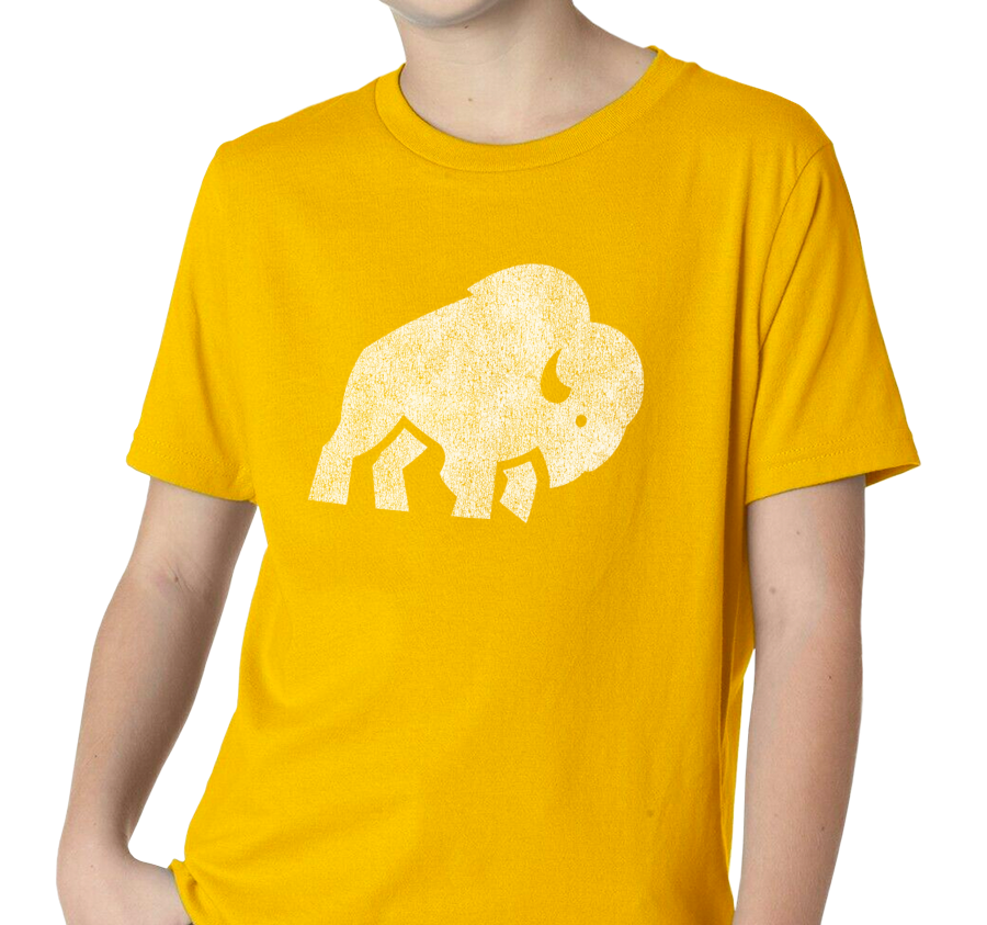 Youth T-Shirt, Gold (100% cotton)