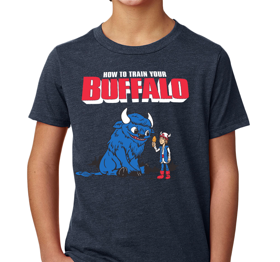 Youth T-Shirt, Heather Navy (60% cotton, 40% polyester)