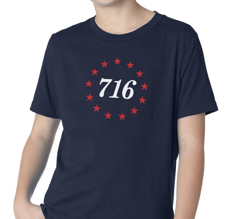 Youth T-Shirt, Navy (100% cotton)