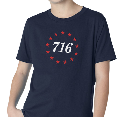 Youth T-Shirt, Navy (100% cotton)