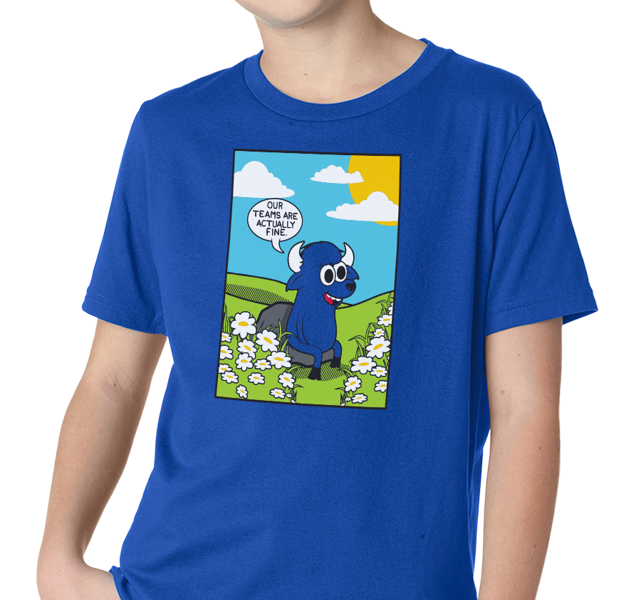 Youth T-Shirt, Royal (100% cotton)