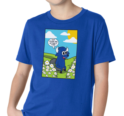 Youth T-Shirt, Royal (100% cotton)