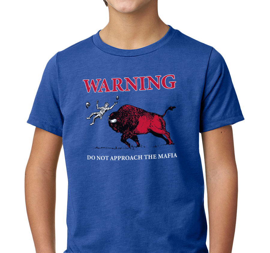 Youth T-Shirt, Heather Royal (60% cotton, 40% polyester)