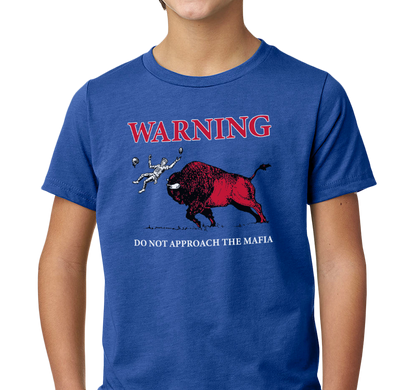 Youth T-Shirt, Heather Royal (60% cotton, 40% polyester)
