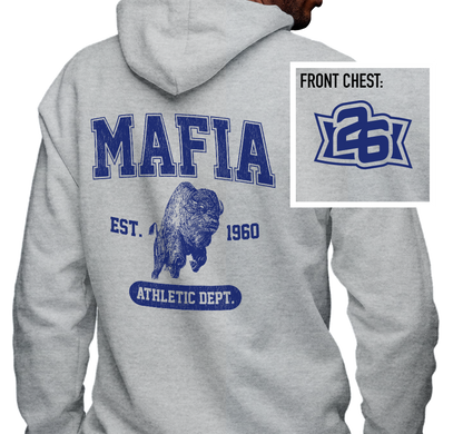 Zip-Up Hoody, Graphite Heather (50% cotton, 50% polyester)