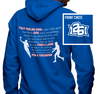 Zip-Up Hoodie, Royal (50% cotton, 50% polyester)
