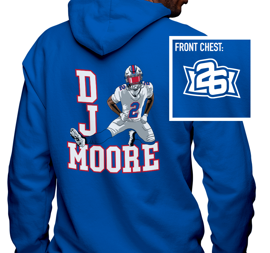 Zip-Up Hoody, Royal (50% cotton, 50% polyester)