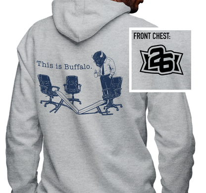 Zip-Up Hoody, Graphite Heather (50% cotton, 50% polyester)