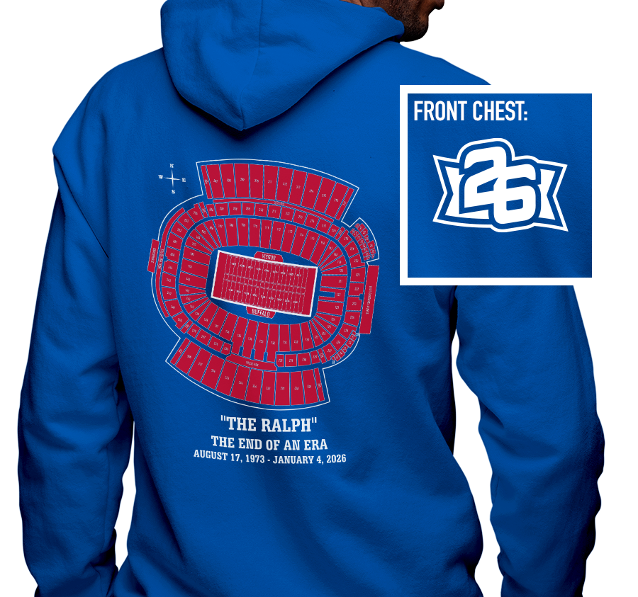 Zip-Up Hoody, Royal (50% cotton, 50% polyester)